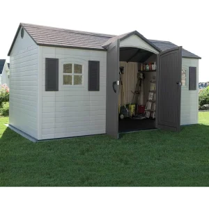 Desert Sand Outdoor Storage Shed, 8x15 Feet