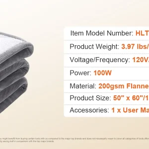 Heated Blanket Electric Throw